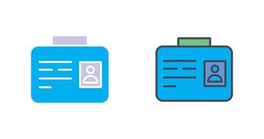 Employee ID Icon Design vector