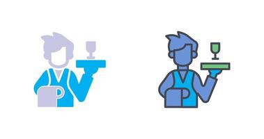 Waiter Icon Design vector