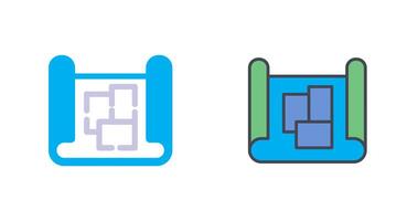 Blueprint Icon Design vector