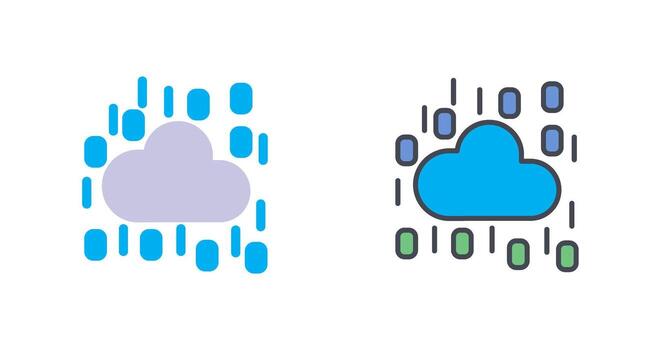 diseño de icono de nube vector