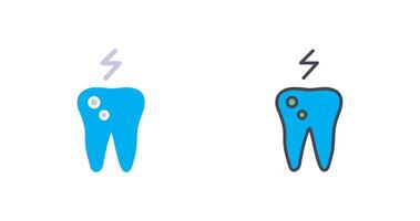 Toothache And Plaque Icon Design vector