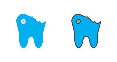 caries icono diseño vector