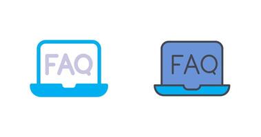 FAQ Icon Design vector