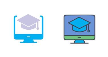 Online Learning Icon Design vector