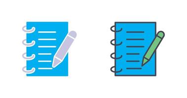 Spring Notebook Icon Design vector