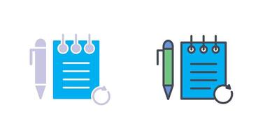 Rechecked Notes Icon Design vector