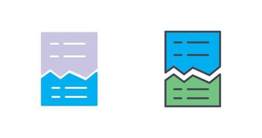 Corrupted List Icon Design vector