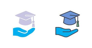 Graduation Hat Icon Design vector