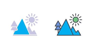 diseño de icono de montaña vector