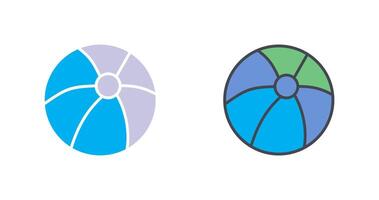 Beach Ball Icon Design vector