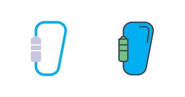 Carabiner Icon Design vector