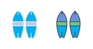 Surfboard Icon Design vector