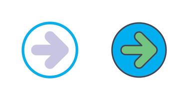 To Right Icon Design vector