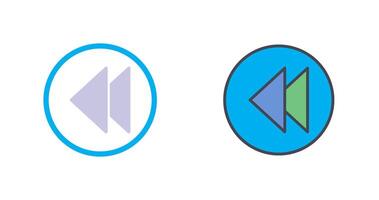 Previous Icon Design vector