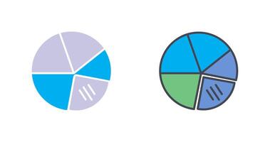 Pie Chart Icon Design vector