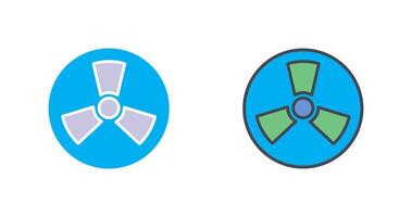 Radiation Icon Design vector