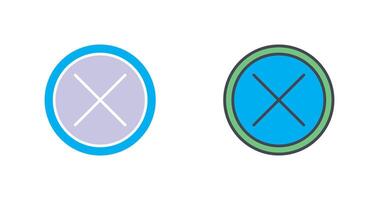 Do Not Cross Icon Design vector