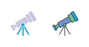 diseño de icono de telescopio vector