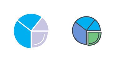 Pie Chart Analysis Icon Design vector