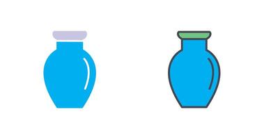 Vase Exhibit Icon Design vector