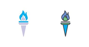 Museum Torch Icon Design vector