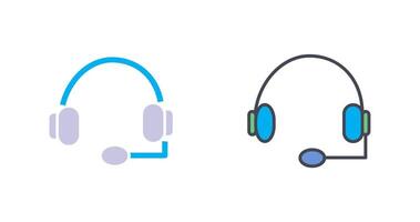 diseño de icono de auriculares vector