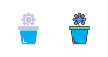 Flower Pot Icon Design vector