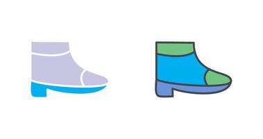 Boots with Heels Icon Design vector