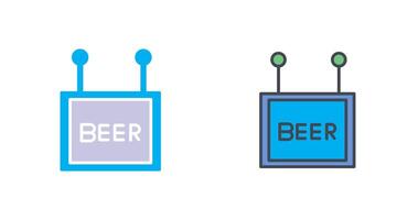 Beer Sign Icon Design vector