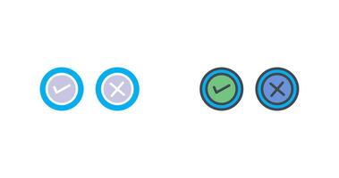 Yes No Option Icon Design vector