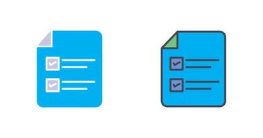 Filling Ballot Paper Icon Design vector