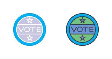 Vote Sticker Icon Design vector