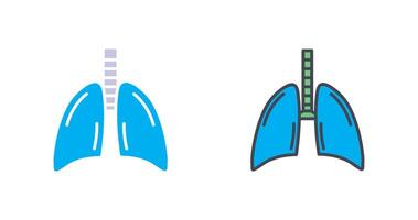 diseño de icono de pulmones vector