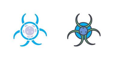Biohazard Icon Design vector