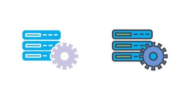 Database Setting Icon Design vector