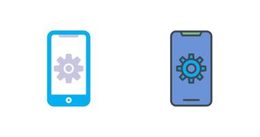 Mobile App Developing Icon Design vector