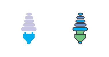 energía ahorrador bulbo icono diseño vector