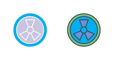 Radiation Icon Design vector