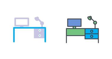 Study Desk I Icon Design vector