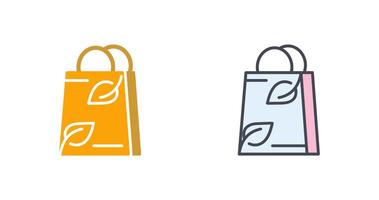 Ecology Bag Icon Design vector