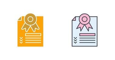 certificate Icon Design vector