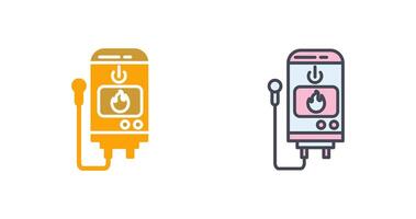 Tankless Water Heater Icon Design vector