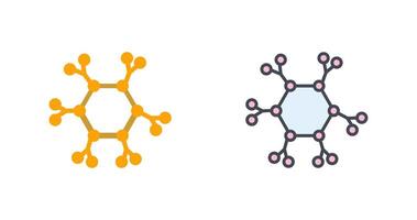 Molecule Icon Design vector