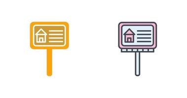 Billboard Icon Design vector
