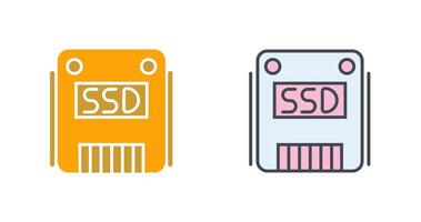 SSD Icon Design vector