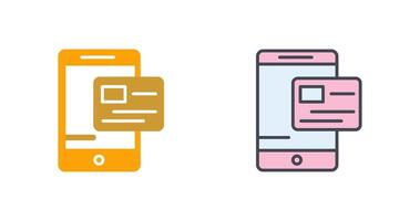 Pay via Card Icon Design vector