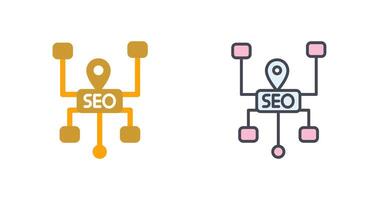 SEO Structure Icon Design vector