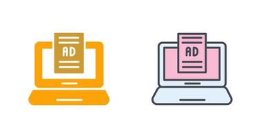 Internet Ads Icon Design vector
