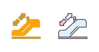 Horizontal Escalator Icon Design vector