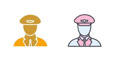 Flight Captain Icon Design vector